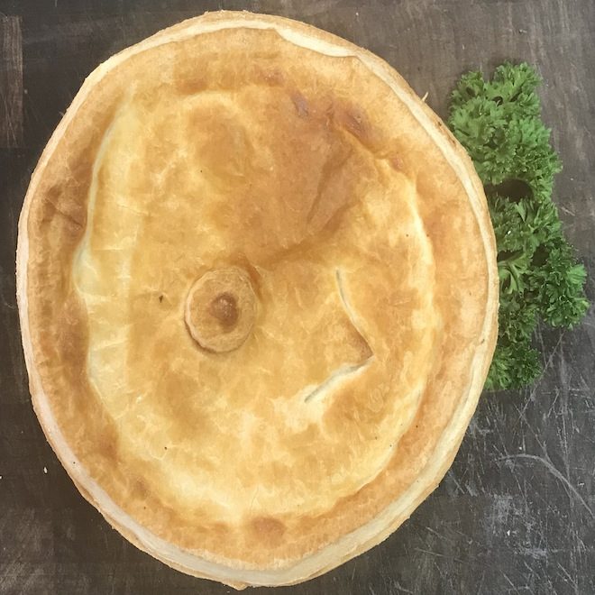 Family size chicken and vegetable pie 26.20