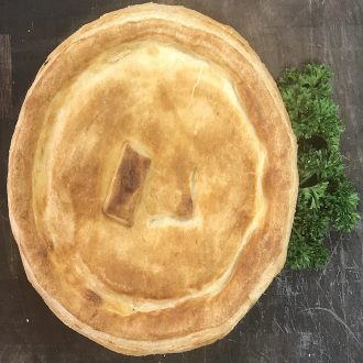 Family size lamb and curry pie 25.75