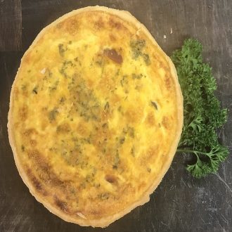 Family size smoked trout quiche 29.10
