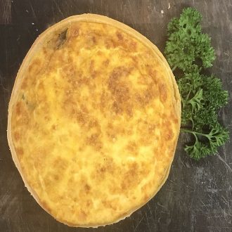 Family size vegetable quiche 24.10