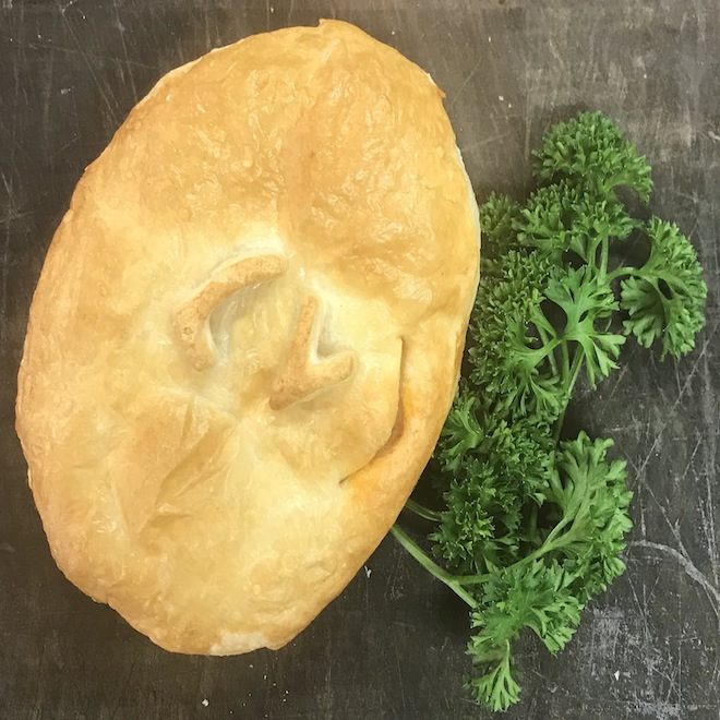 Lamb and vegetable pie 6.15